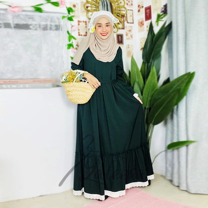 LALEESA DRESS HAJIRA LD250200 <BF Friendly Series> Dress Muslimah Dress Woman Jubah Muslimah Abaya