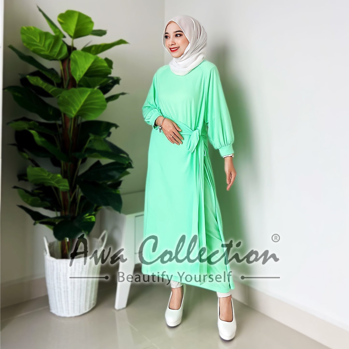 LALEESA Awa Collection DA108172 DRESS TAHIRA Dress Muslimah Dress Women Dress Maxi Dress Baju Raya 2024