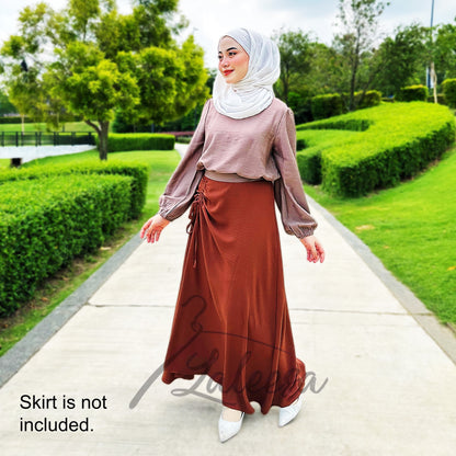 LALEESA TB437484 BLOUSE ZAHIDA Blouse Muslimah Blouse Women Blouse Baju Muslimah Baju Perempuan Plus Size Baju Raya 2024