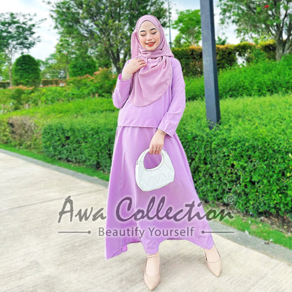 LALEESA Awa Collection (Blouse + Skirt) SA702781 SET NADIA Set Wear Blouse Muslimah Blouse Women Blouse Baju Raya 2024