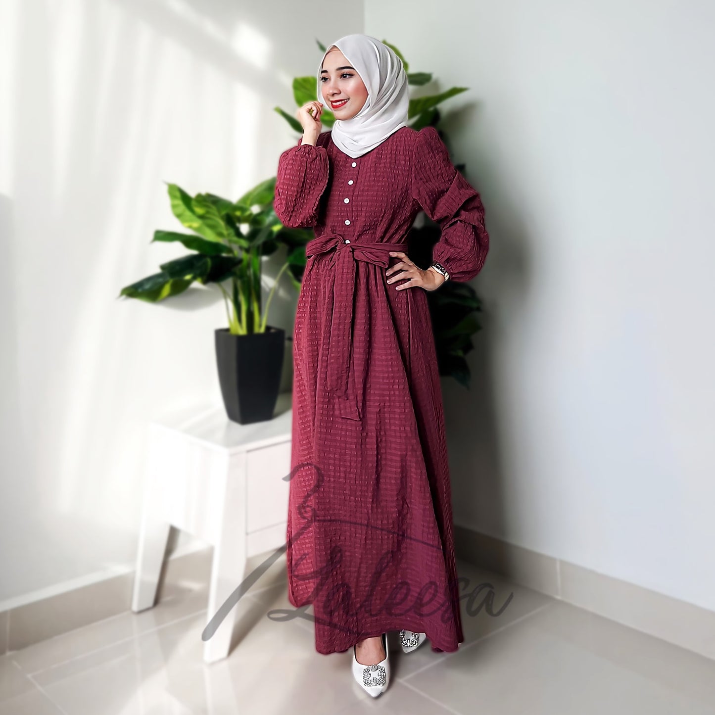 LALEESA DRESS TRANA LD289241 <Ironless Series> (Ironless) Dress Muslimah Dress Woman Jubah Abaya