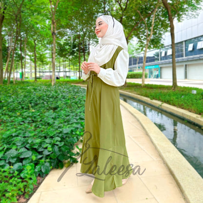 LALEESA DRESS HAZEL LD211836 <Korean Series> Korean Style Dress Muslimah Dress Women Dress Plus Size Baju Raya 2024