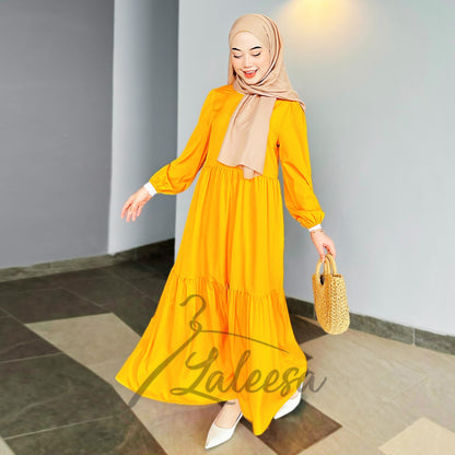 LALEESA DRESS FAIZA LD247273 Dress Muslimah Dress Woman Jubah Muslimah Jubah Abaya Dress Long Dress