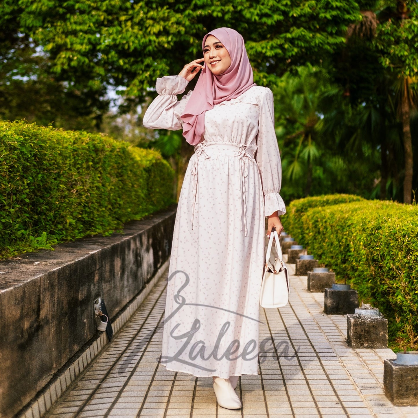 LALEESA DRESS HELENA LD237236 <Cottagecore Series> Dress Muslimah Dress Women Dress Jubah Muslimah Abaya