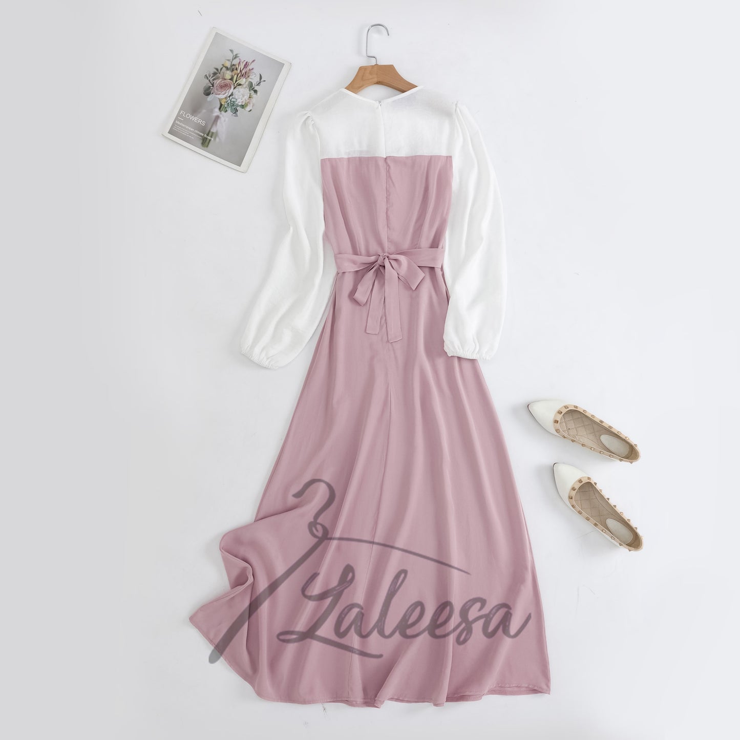 LALEESA DRESS DAMIANA LD227175 <Korean Series> (Small Cutting) Korean Style Dress Muslimah Plus Size Baju Raya 2024