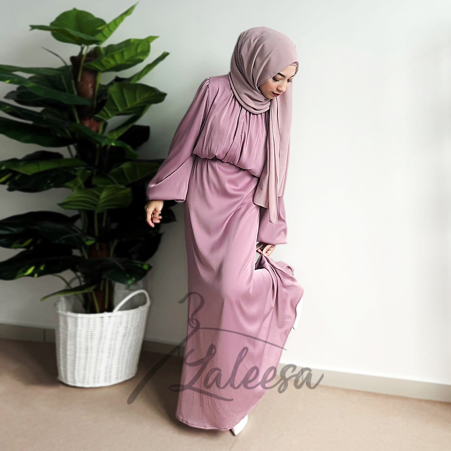 LALEESA DRESS NASIA LD218272 <BF Friendly Series> Dress Muslimah Dress Woman Jubah Muslimah Abaya