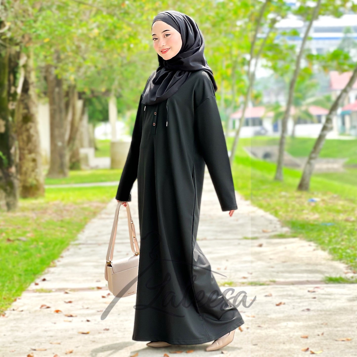 LALEESA DRESS HOODIE KABIRA LD216254 <BF Friendly Series> Dress Muslimah Dress Woman Jubah Abaya