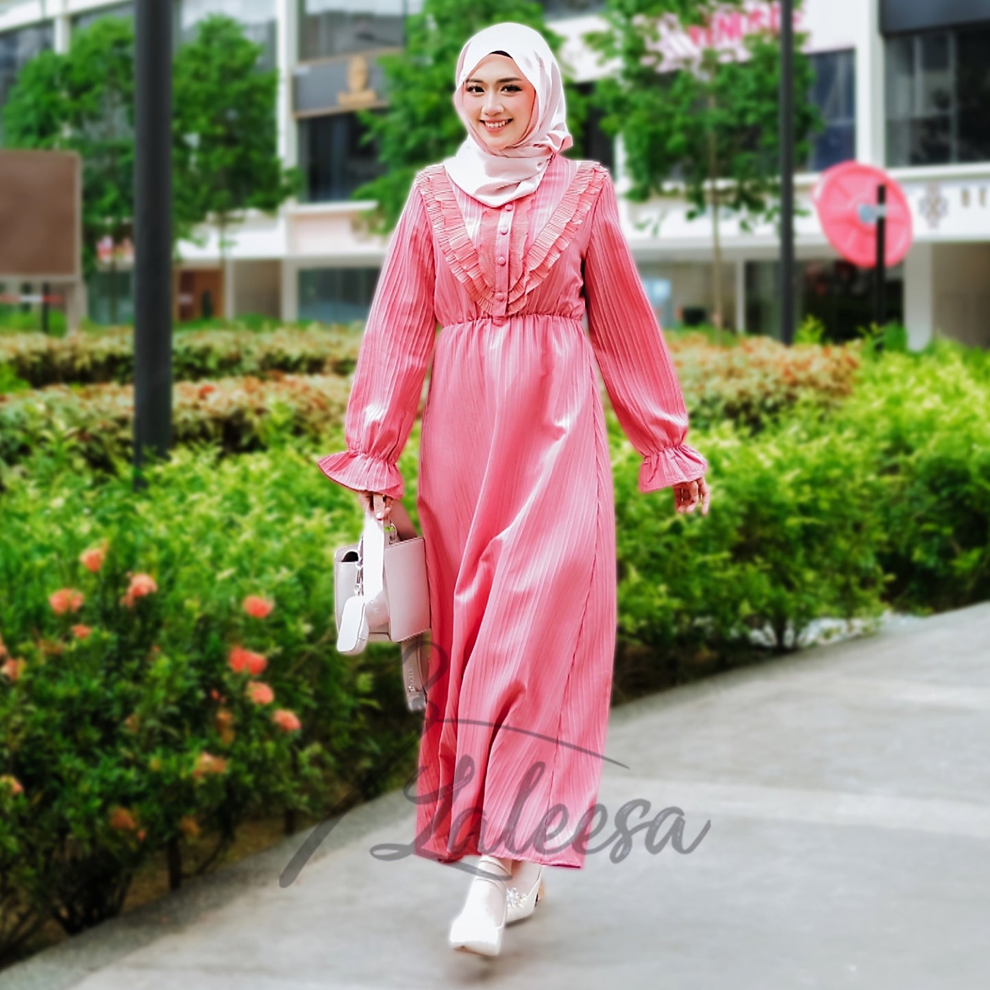 LALEESA DRESS ZUHAIRA LD211654 <Korean Series> Korean Style Dress Muslimah Dress Women Dress Plus Size Baju Raya 2024