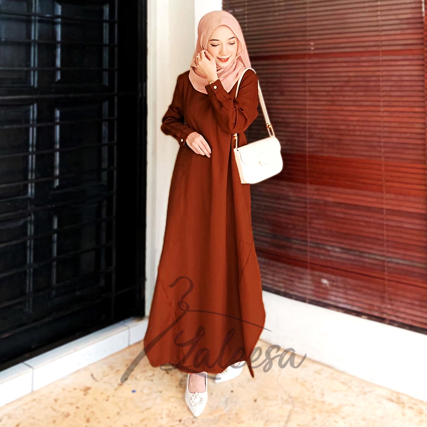 LALEESA (Blouse + Pants) SET FARHANA SW839839 Set Wear Blouse Muslimah Blouse Women Blouse Plus Size Baju Raya 2024