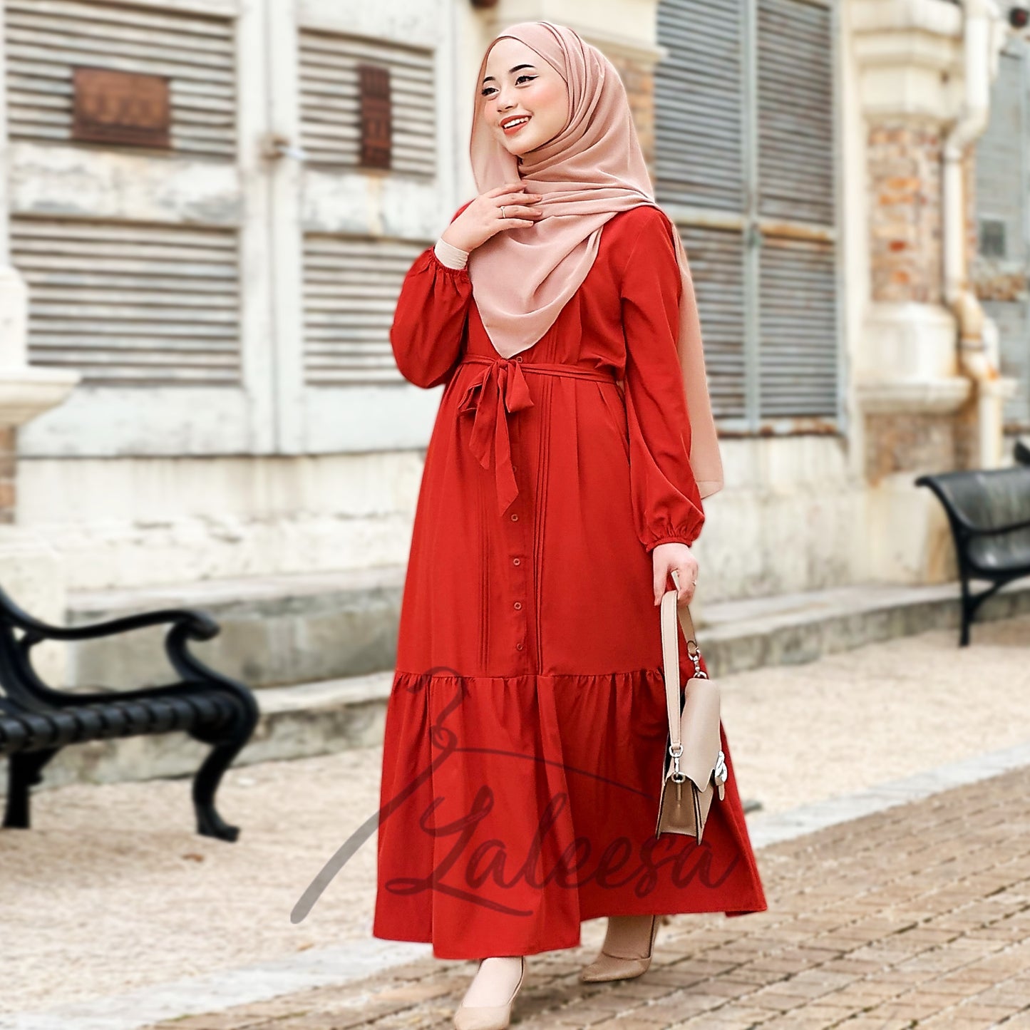 LALEESA DRESS ROBEENA LD296291 <BF Friendly Series> Dress Muslimah Dress Woman Jubah Muslimah Abaya