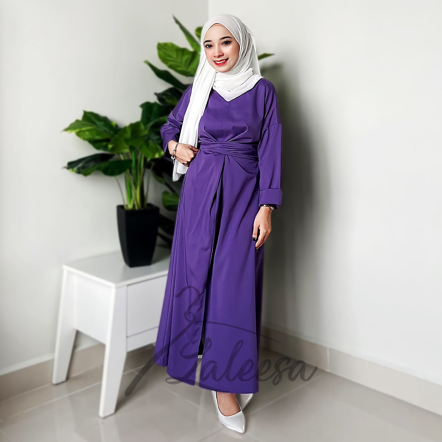 LALEESA DRESS FADIA LD244284 Dress Muslimah Dress Woman Jubah Muslimah Jubah Abaya Dress Long Dress