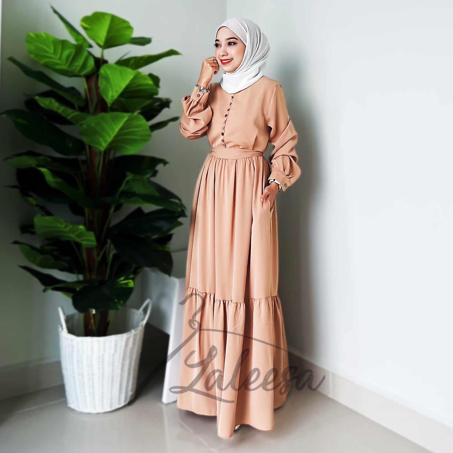 LALEESA LD299210 DRESS ZAREEN Dress Muslimah Dress Women Dress Jubah Muslimah Jubah Abaya Plus Size Baju Raya 2024