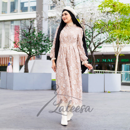 LALEESA DRESS LAURA LD221290 <Korean Series> (Small Cutting) Cheongsam Style Qipao Dress Muslimah Dress Women Dress