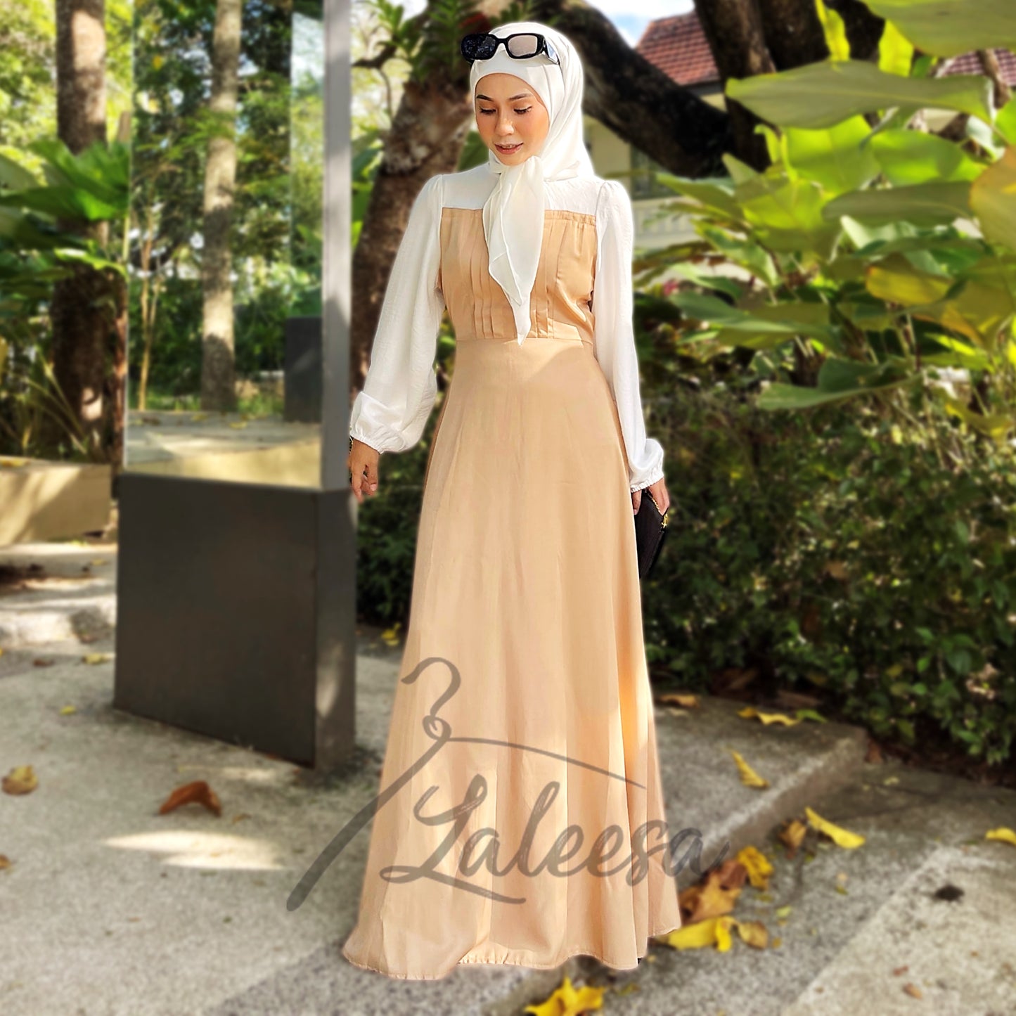 LALEESA DRESS DAMIANA LD227175 <Korean Series> (Small Cutting) Korean Style Dress Muslimah Plus Size Baju Raya 2024