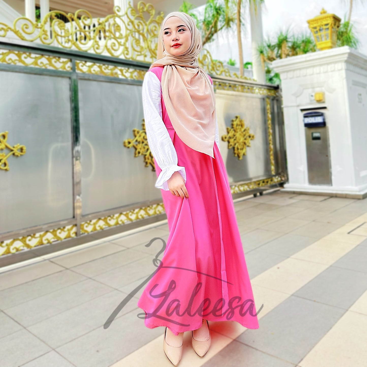 LALEESA DRESS FLARE LD241219 <Korean Series> Dress Muslimah Dress Woman Jubah Muslimah Jubah Abaya