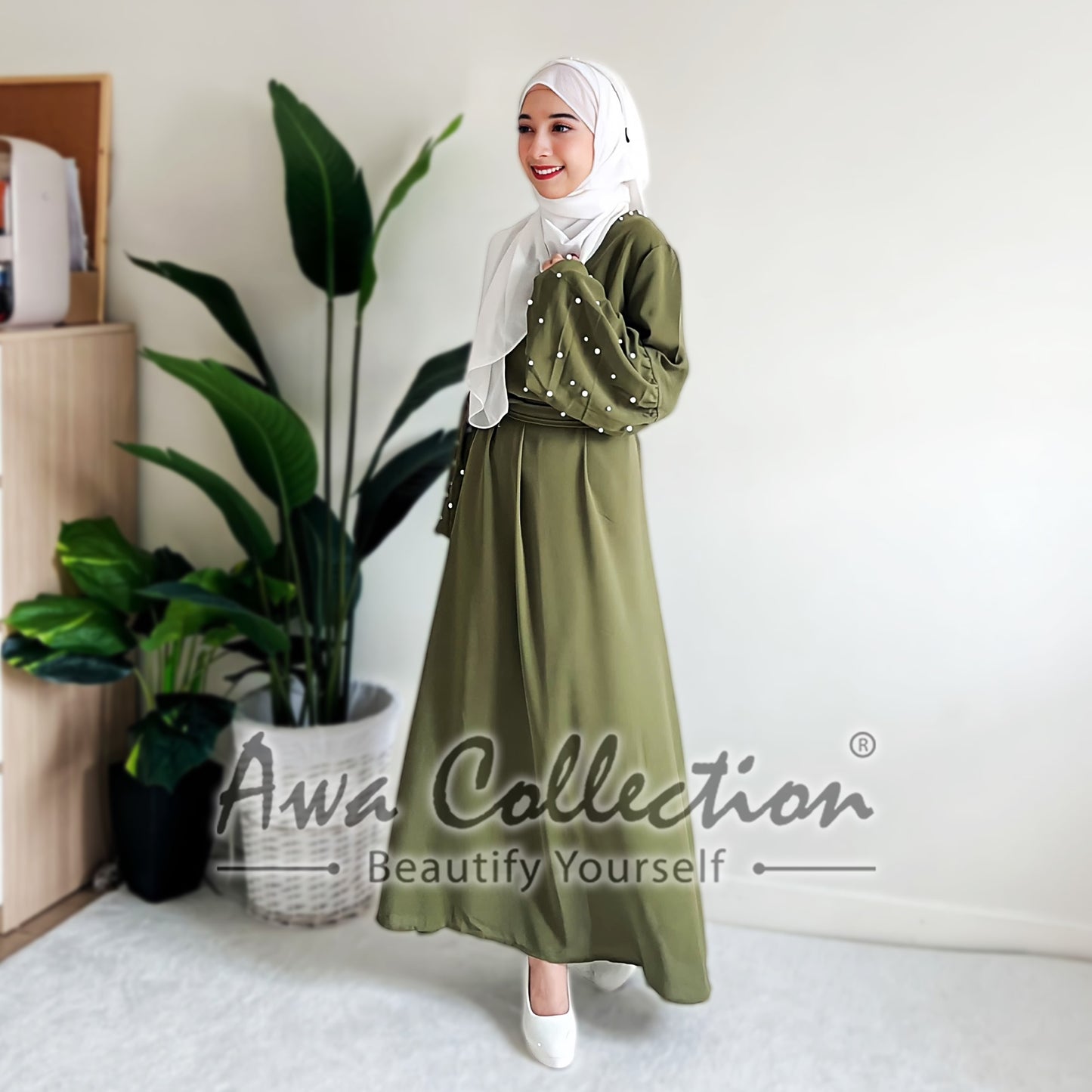 LALEESA Awa Collection DRESS LAMIS DA122117 Dress Muslimah Dress Woman Jubah Muslimah Jubah Abaya