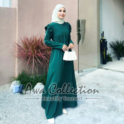 LALEESA Awa Collection DRESS WANIA DA110190 Dress Muslimah Dress Woman Jubah Muslimah Abaya Dress