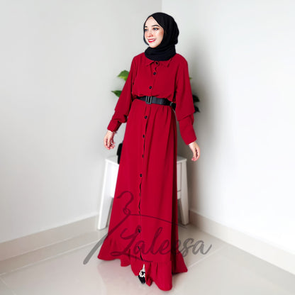 LALEESA DRESS ZARINA LD265253 <BF Friendly Series> (With Belt) Dress Muslimah Dress Woman Jubah