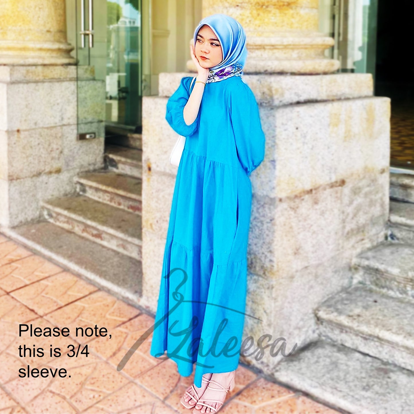 LALEESA DRESS YUMNA LD221490 Dress Muslimah Dress Woman Jubah Muslimah Jubah Abaya Dress Long Dress