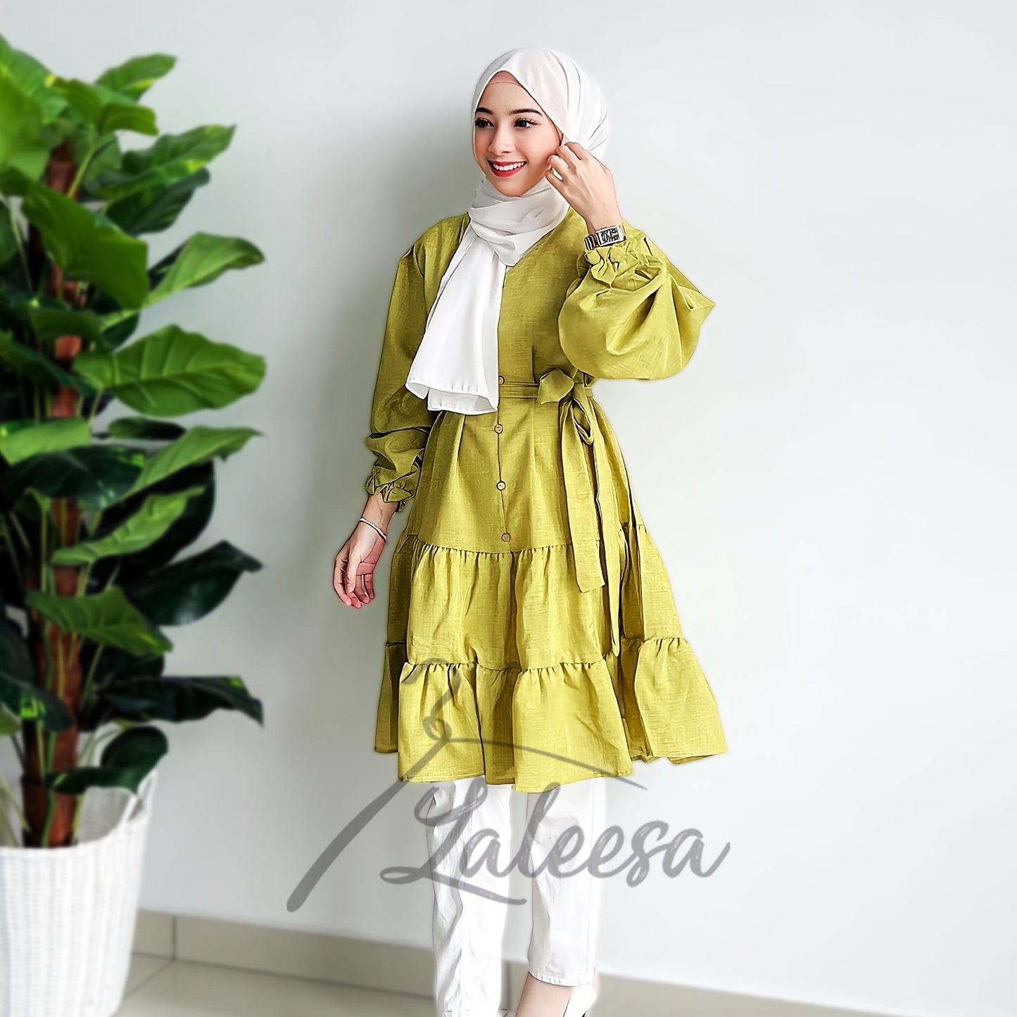 LALEESA DRESS JUNI LD248228 Dress Muslimah Dress Woman Jubah Muslimah Jubah Abaya Dress Long Dress