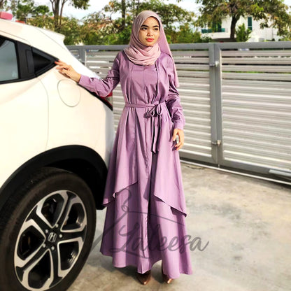 LALEESA DRESS IFFAH LD255295 <BF Friendly Series> Dress Muslimah Dress Woman Jubah Muslimah Abaya