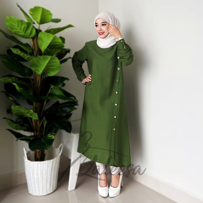 LALEESA TB424224 BLOUSE JUNNA Blouse Muslimah Blouse Women Blouse Baju Muslimah Baju Perempuan Plus Size Baju Raya 2024