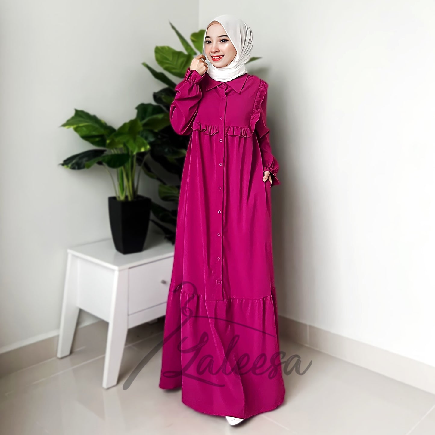 LALEESA DRESS QASIRA LD286218 <BF Friendly Series> Dress Muslimah Dress Women Dress Plus Size Baju Raya 2024