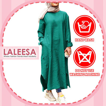 LALEESA DRESS VINTAGE LD221282 Dress Muslimah Dress Woman Jubah Muslimah Jubah Abaya Long Dress