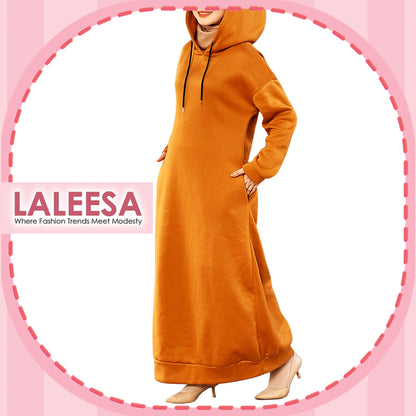 LALEESA DRESS HOODIE CLASSIC LD227527 <Long Hoodie Series> Dress Muslimah Dress Woman Jubah Abaya