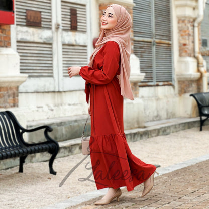 LALEESA DRESS ROBEENA LD296291 <BF Friendly Series> Dress Muslimah Dress Woman Jubah Muslimah Abaya