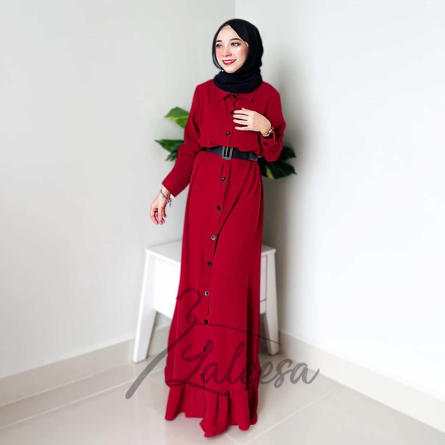 LALEESA DRESS ZARINA LD265253 <BF Friendly Series> (With Belt) Dress Muslimah Dress Woman Jubah