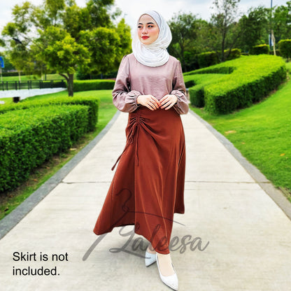 LALEESA TB437484 BLOUSE ZAHIDA Blouse Muslimah Blouse Women Blouse Baju Muslimah Baju Perempuan Plus Size Baju Raya 2024