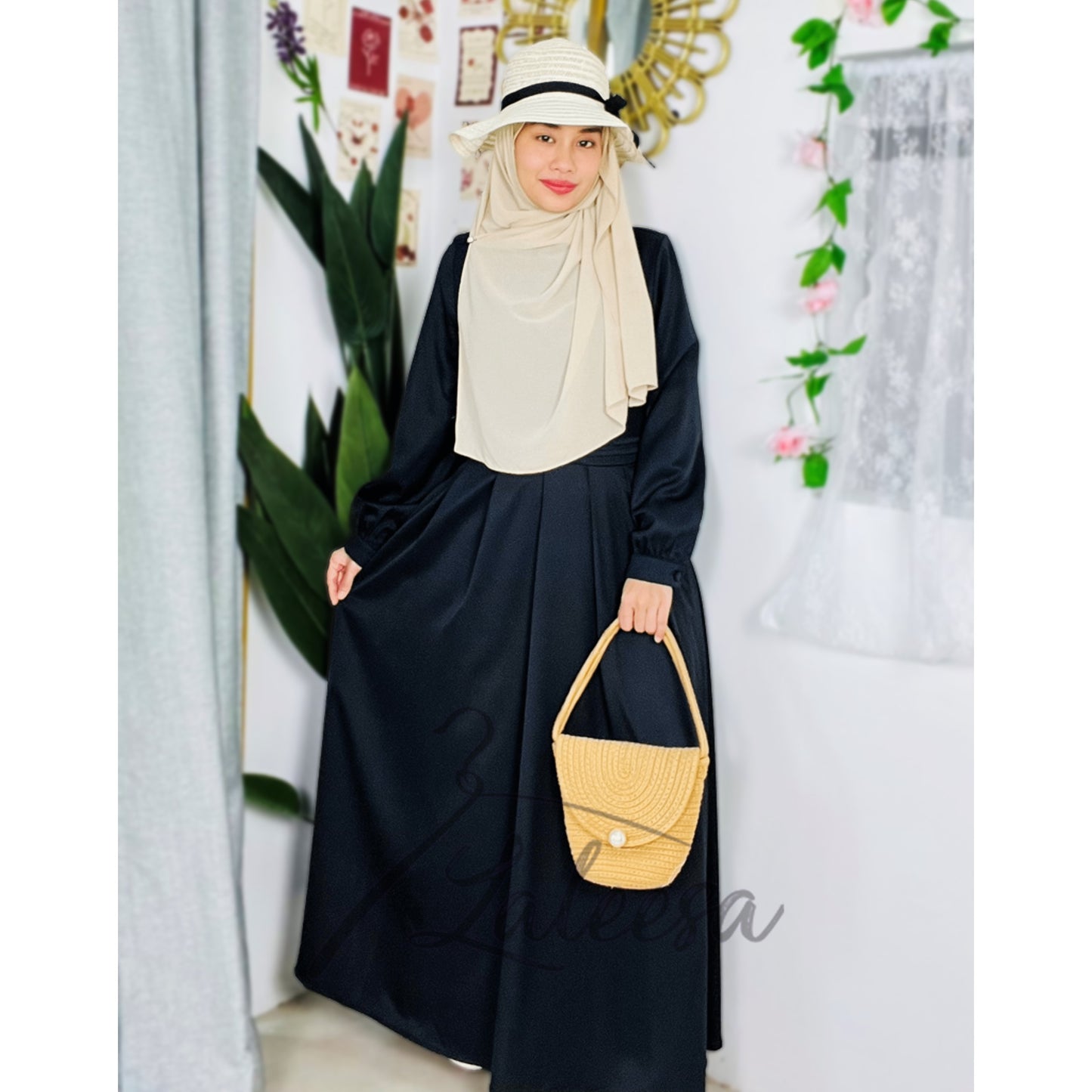 LALEESA DRESS NABILA LD285207 <BF Friendly Series> Dress Muslimah Dress Woman Jubah Muslimah Abaya