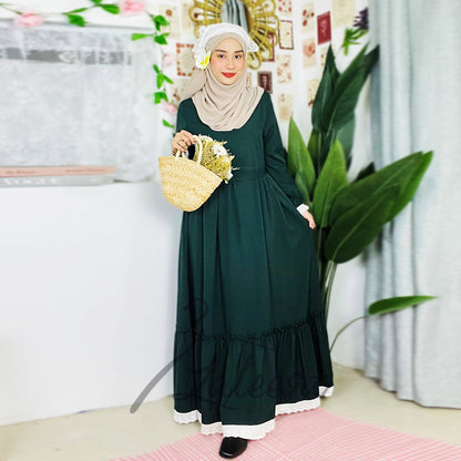 LALEESA DRESS HAJIRA LD250200 <BF Friendly Series> Dress Muslimah Dress Woman Jubah Muslimah Abaya