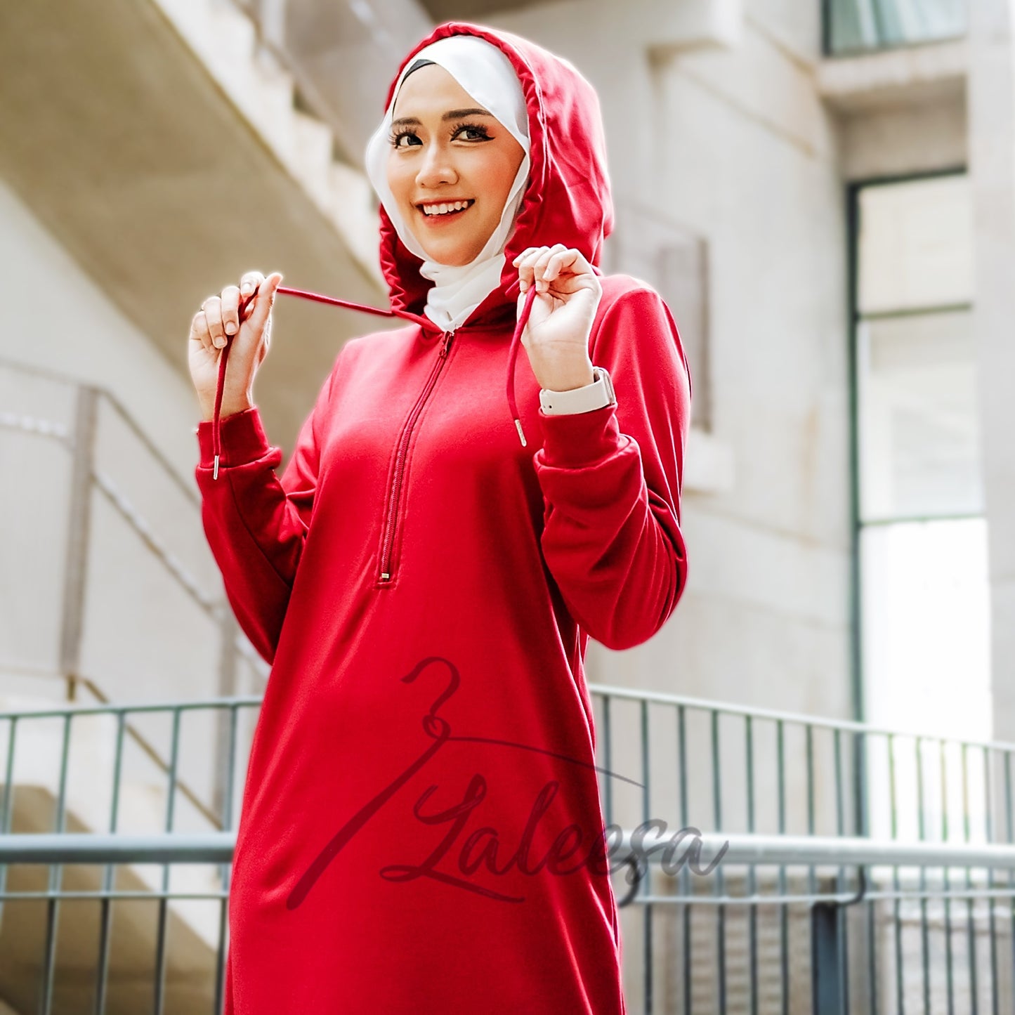 LALEESA DRESS HOODIE FAIDA LD215245 <BF Friendly Series> Dress Muslimah Dress Woman Jubah Muslimah