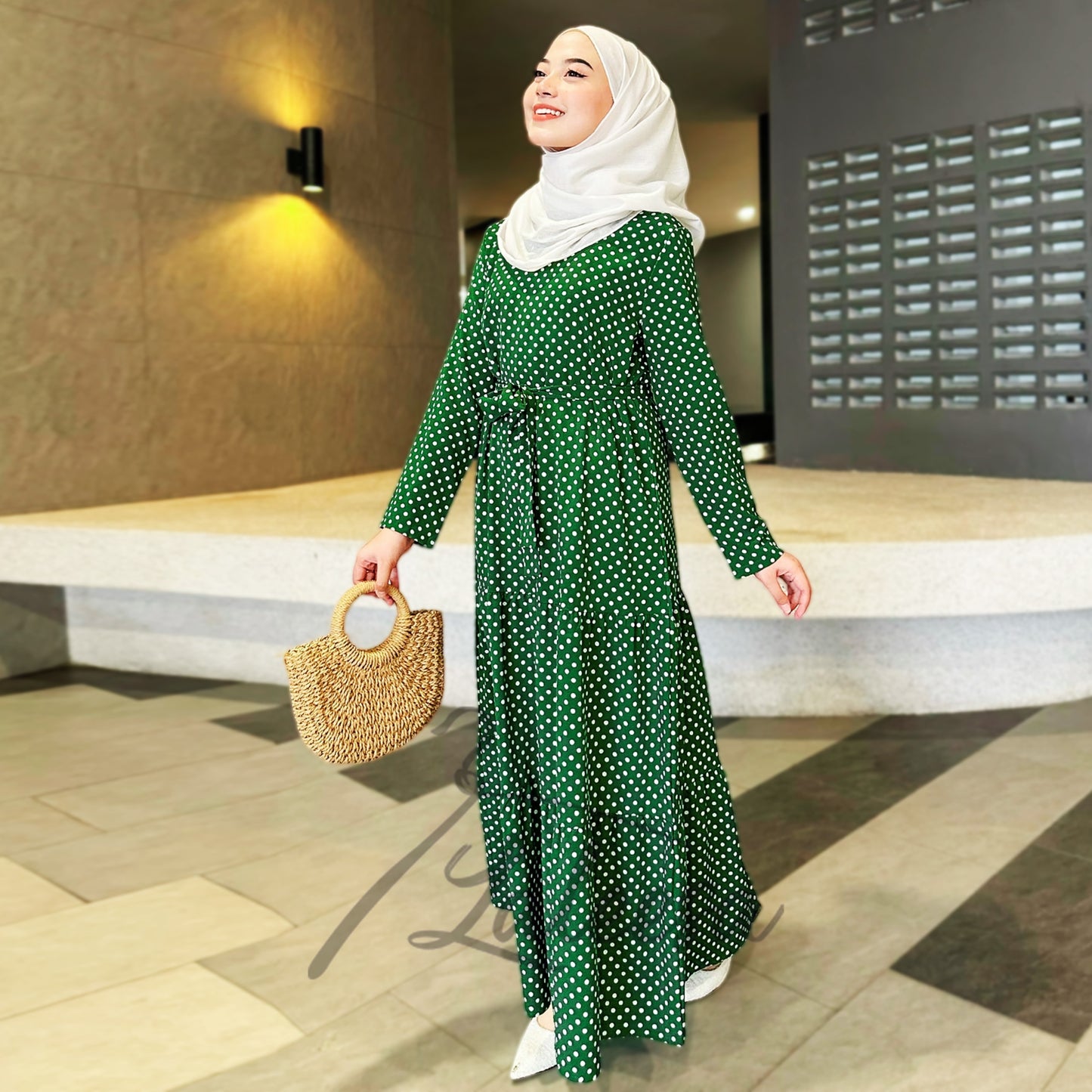 LALEESA DRESS WADI LD240200 Dress Muslimah Dress Woman Jubah Muslimah Jubah Abaya Dress Long Dress