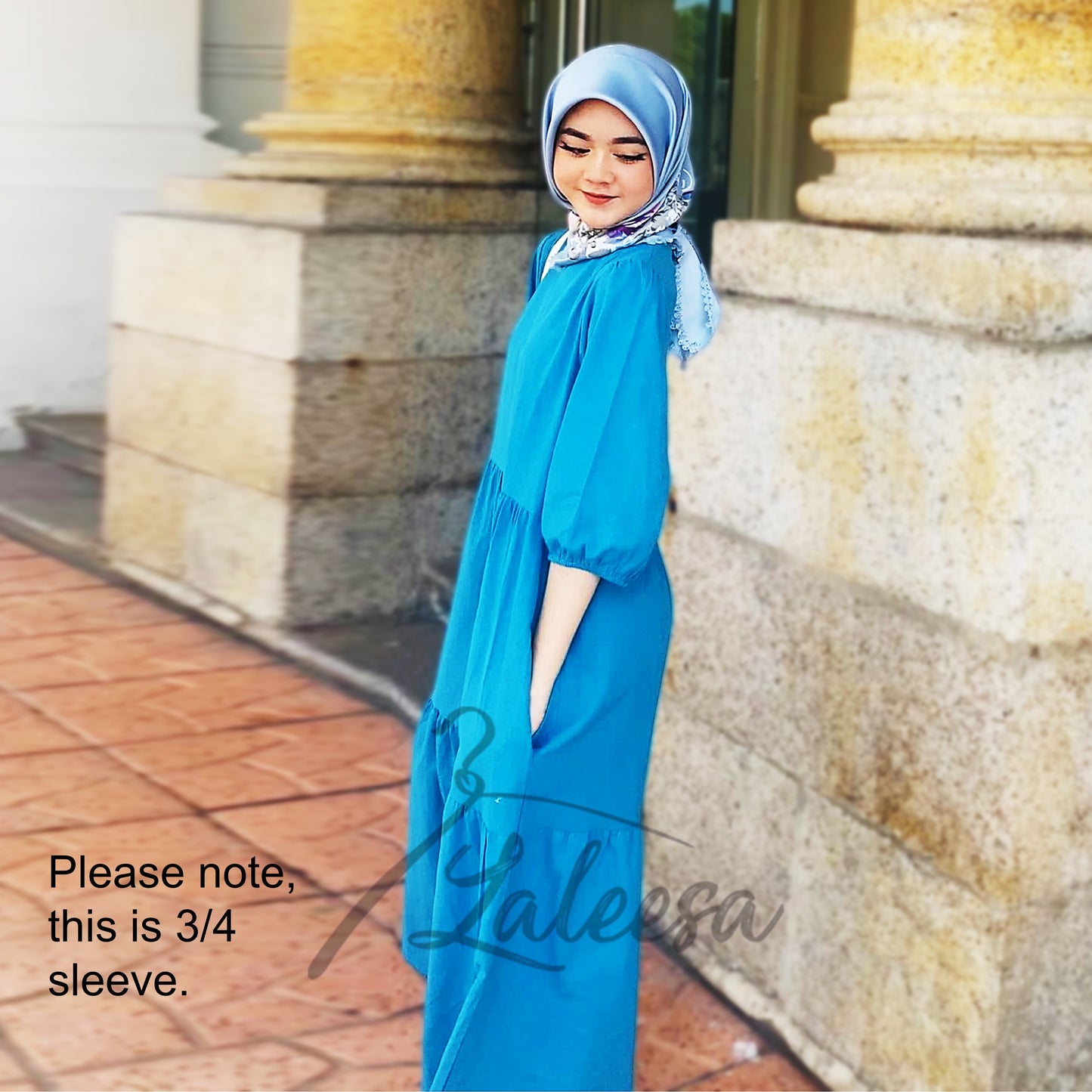 LALEESA DRESS YUMNA LD221490 Dress Muslimah Dress Woman Jubah Muslimah Jubah Abaya Dress Long Dress