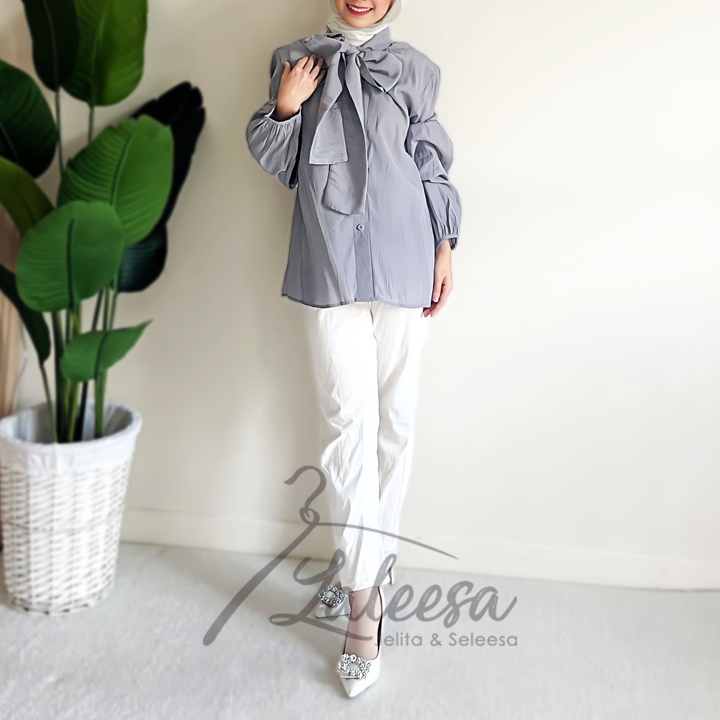 LALEESA BLOUSE RANA TB449439 <BF Friendly Series> Blouse Muslimah Blouse Women Blouse Plus Size Baju Raya 2024