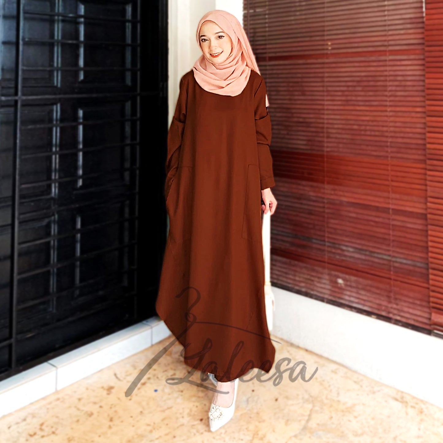 LALEESA (Blouse + Pants) SET FARHANA SW839839 Set Wear Blouse Muslimah Blouse Women Blouse Plus Size Baju Raya 2024