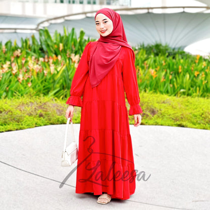 LALEESA DRESS USHNA LD290252 Dress Muslimah Dress Woman Jubah Muslimah Jubah Abaya Dress Long Dress