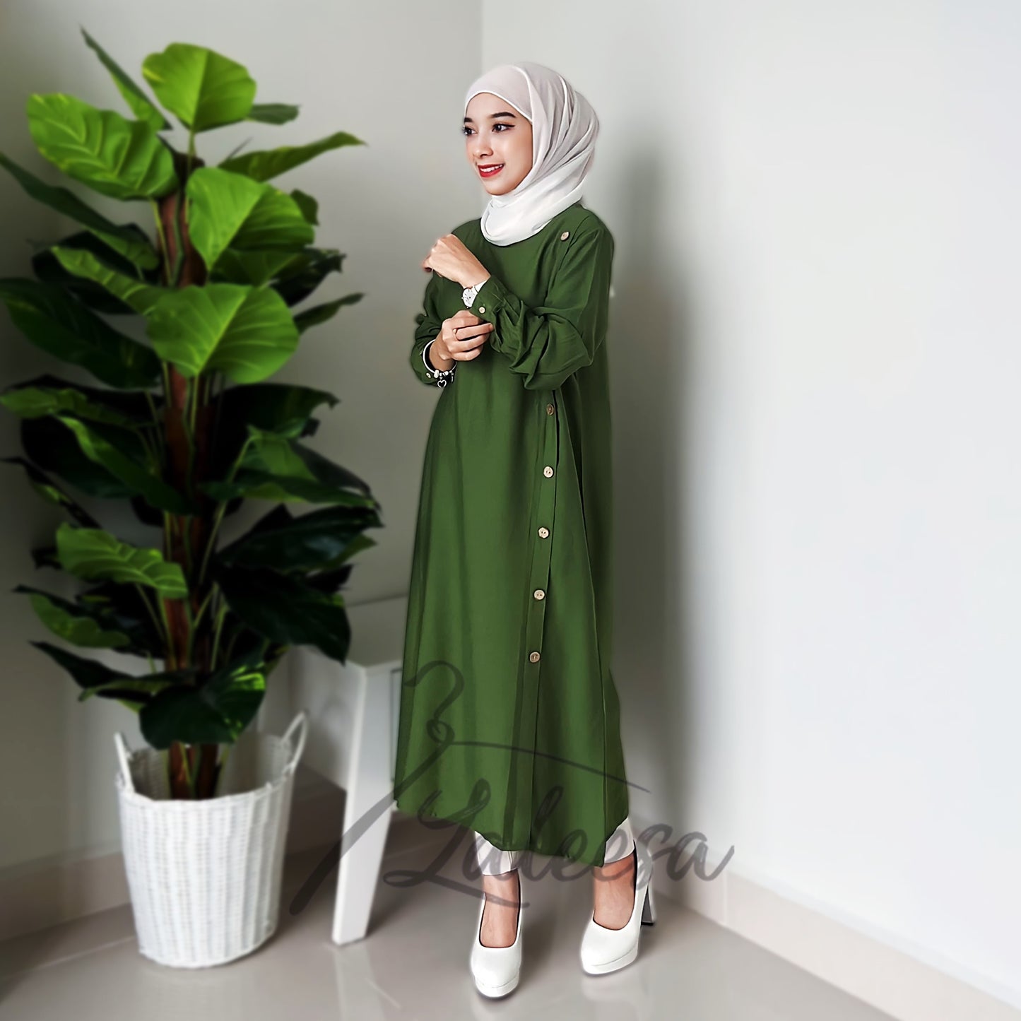 LALEESA TB424224 BLOUSE JUNNA Blouse Muslimah Blouse Women Blouse Baju Muslimah Baju Perempuan Plus Size Baju Raya 2024