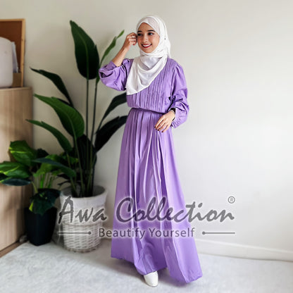 LALEESA Awa Collection DA127162 DRESS SAEEDA Dress Muslimah Dress Women Dress Baju Muslimah Baju Raya 2024