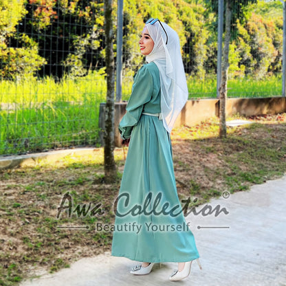 LALEESA Awa Collection DA128171 DRESS TAHMINA Long Dress Muslimah Dress Women Dress Baju Raya 2024