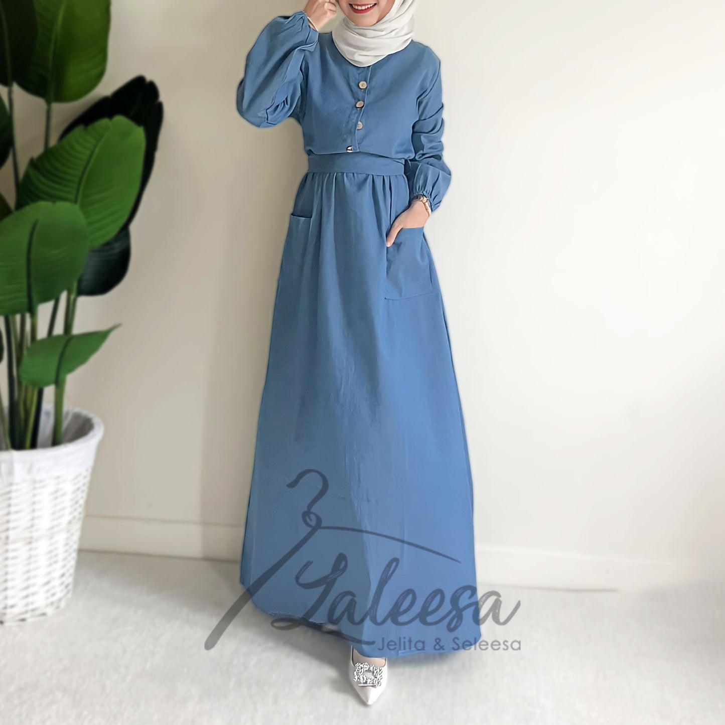 LALEESA DRESS WADDIA LD236206 <BF Friendly Series> Dress Muslimah Dress Women Dress Abaya Plus Size Baju Raya 2024