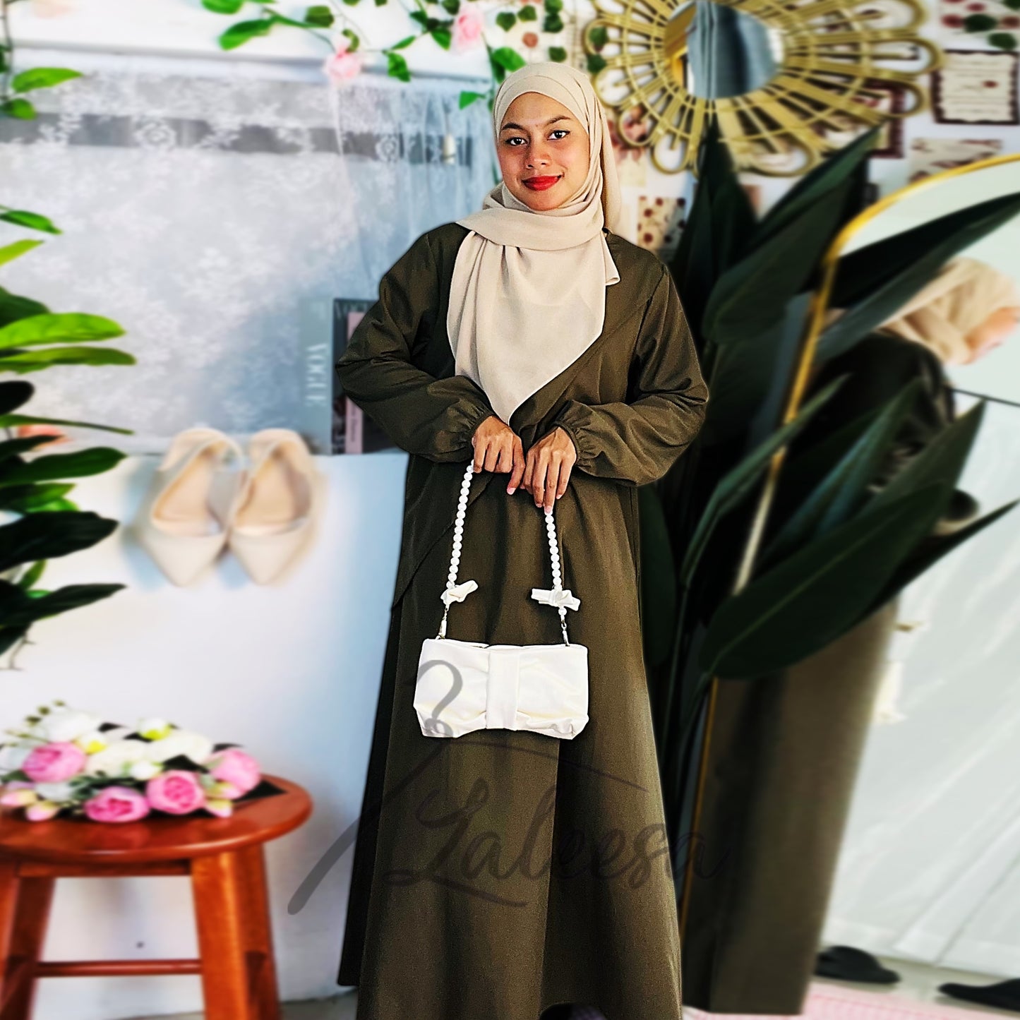 LALEESA DRESS ADEENA LD229239 Dress Muslimah Dress Woman Jubah Muslimah Jubah Abaya Dress Long Dress