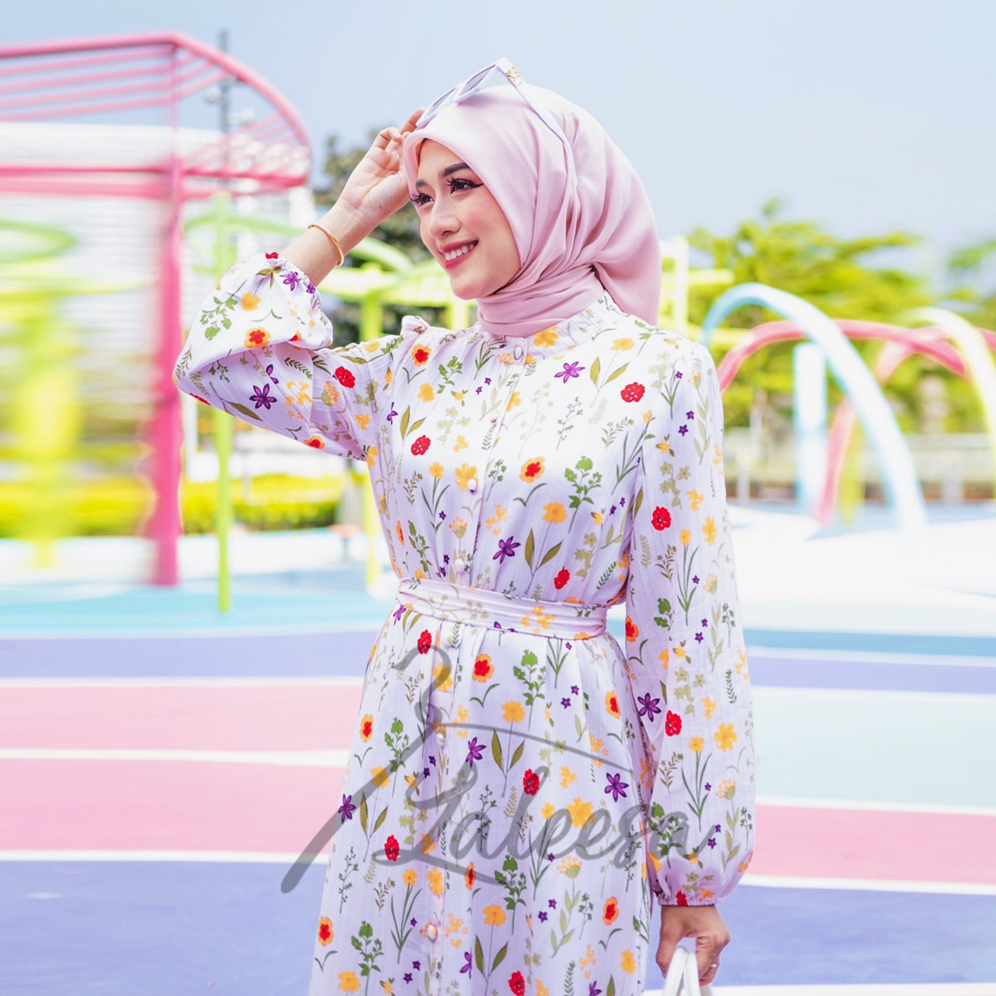 LALEESA DRESS CECILIA LD232181 <Korean Series> Dress Muslimah Dress Woman Jubah Muslimah Abaya Dress