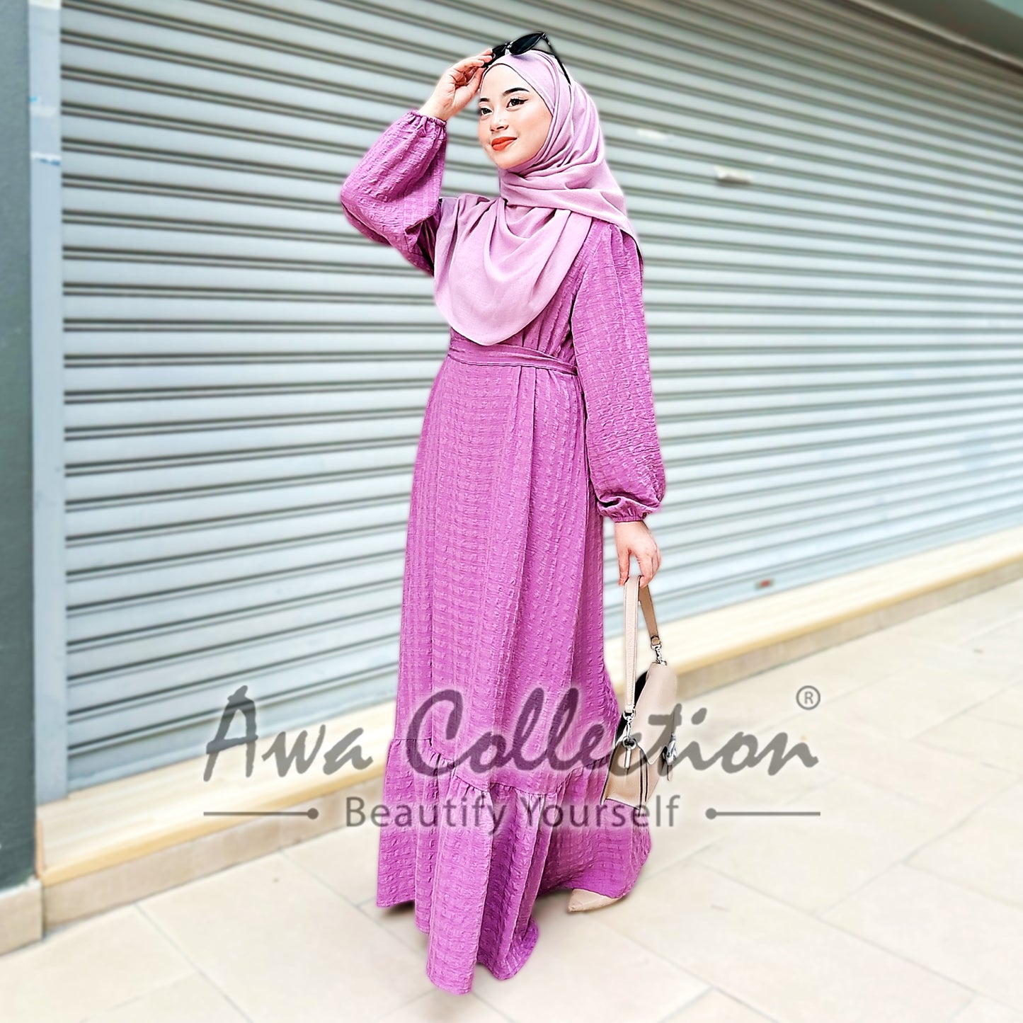 LALEESA Awa Collection DRESS FAHMIDA DA115145 <Ironless Series> (Ironless) Dress Muslimah Jubah