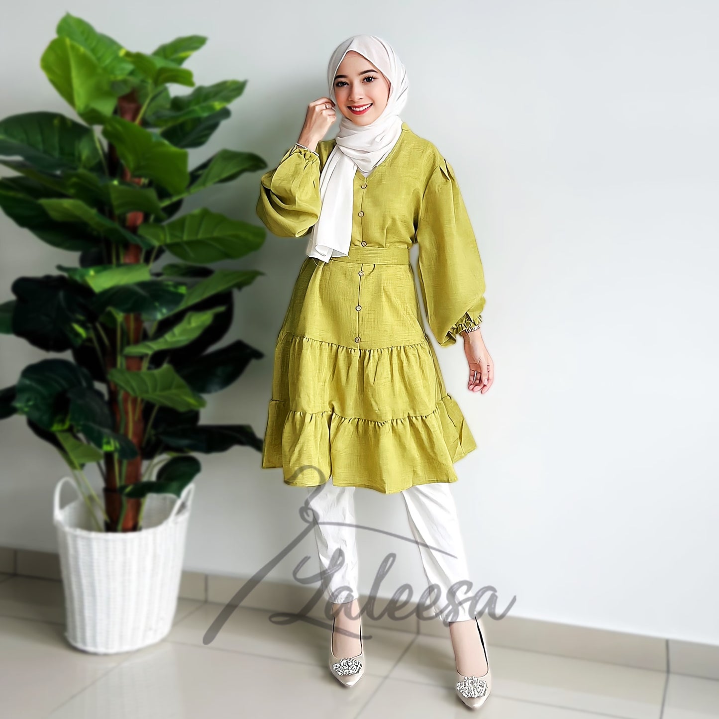 LALEESA DRESS JUNI LD248228 Dress Muslimah Dress Woman Jubah Muslimah Jubah Abaya Dress Long Dress