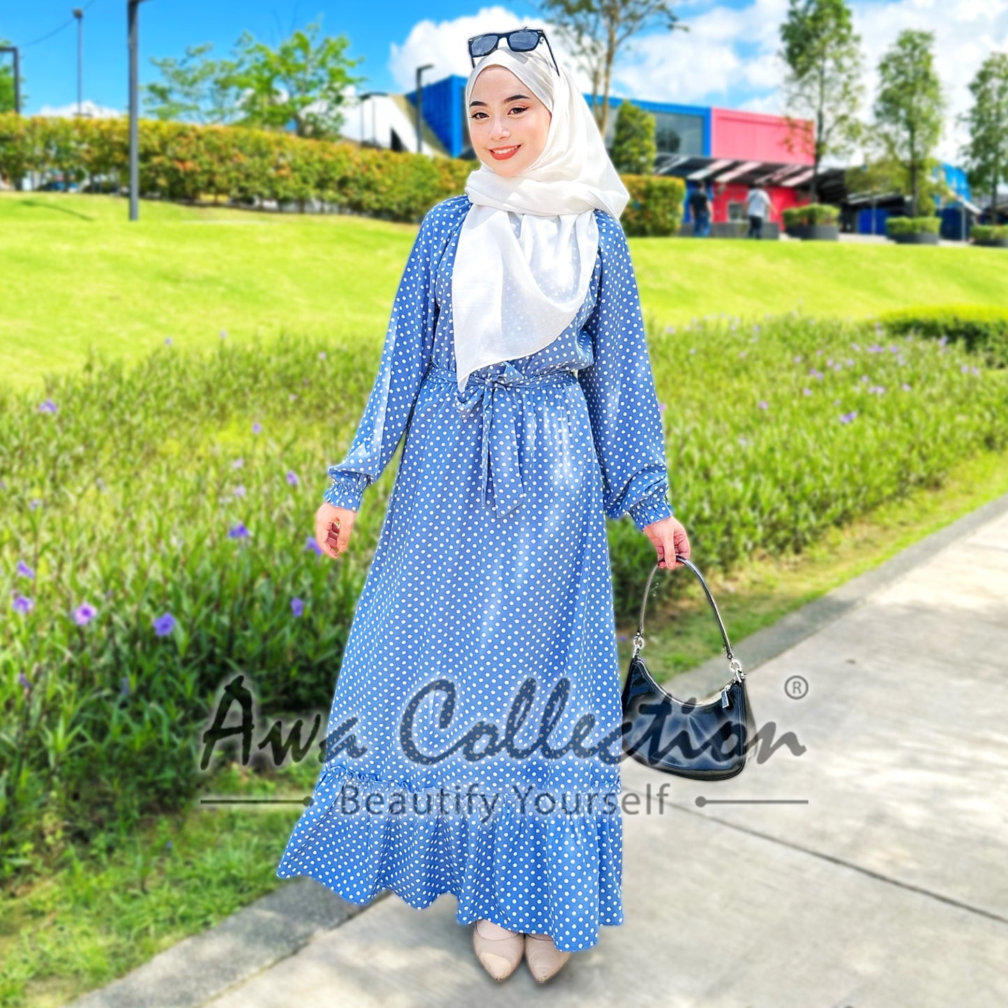 LALEESA Awa Collection DRESS QABILA DA102118 Dress Muslimah Dress Woman Jubah Muslimah Abaya Dress