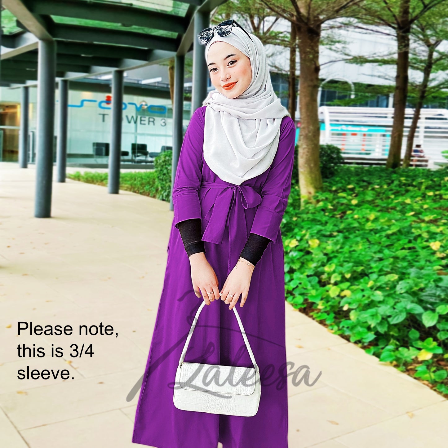 LALEESA DRESS FARAH LD222022 Dress Muslimah Dress Woman Jubah Muslimah Jubah Abaya Dress Long Dress